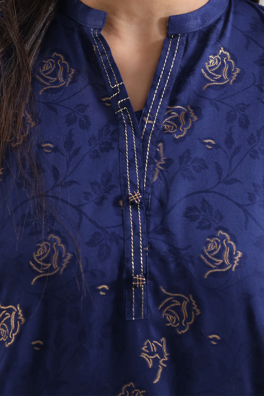 Cotton Jacquard Stitched 2 Piece (Shirt/Trouser) - Image 3