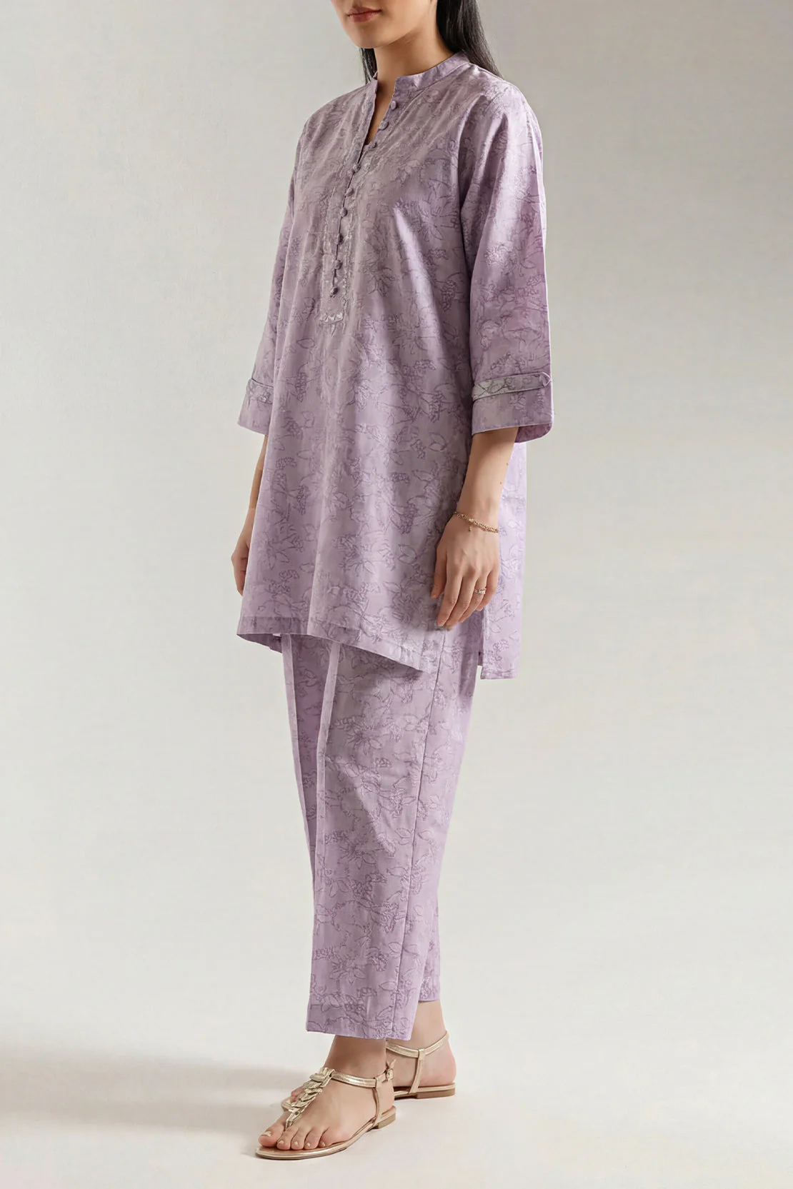 Cotton Jacquard Stitched 2 Piece (Shirt/Trouser) - Image 3