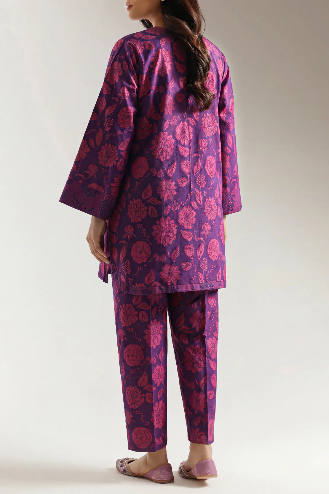 Cotton Jacquard Stitched 2 Piece (Shirt/Trouser) - Image 4