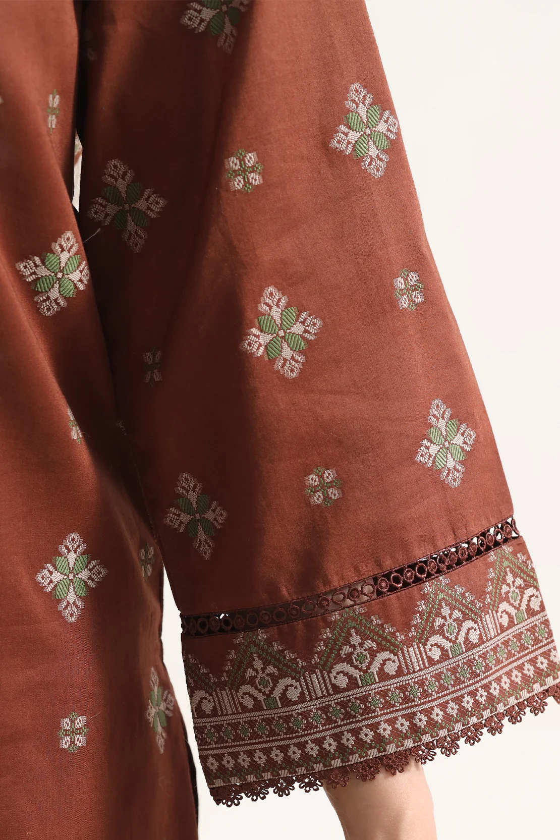 Cotton Jacquard Stitched 2 Piece (Shirt/Trouser) - Image 6