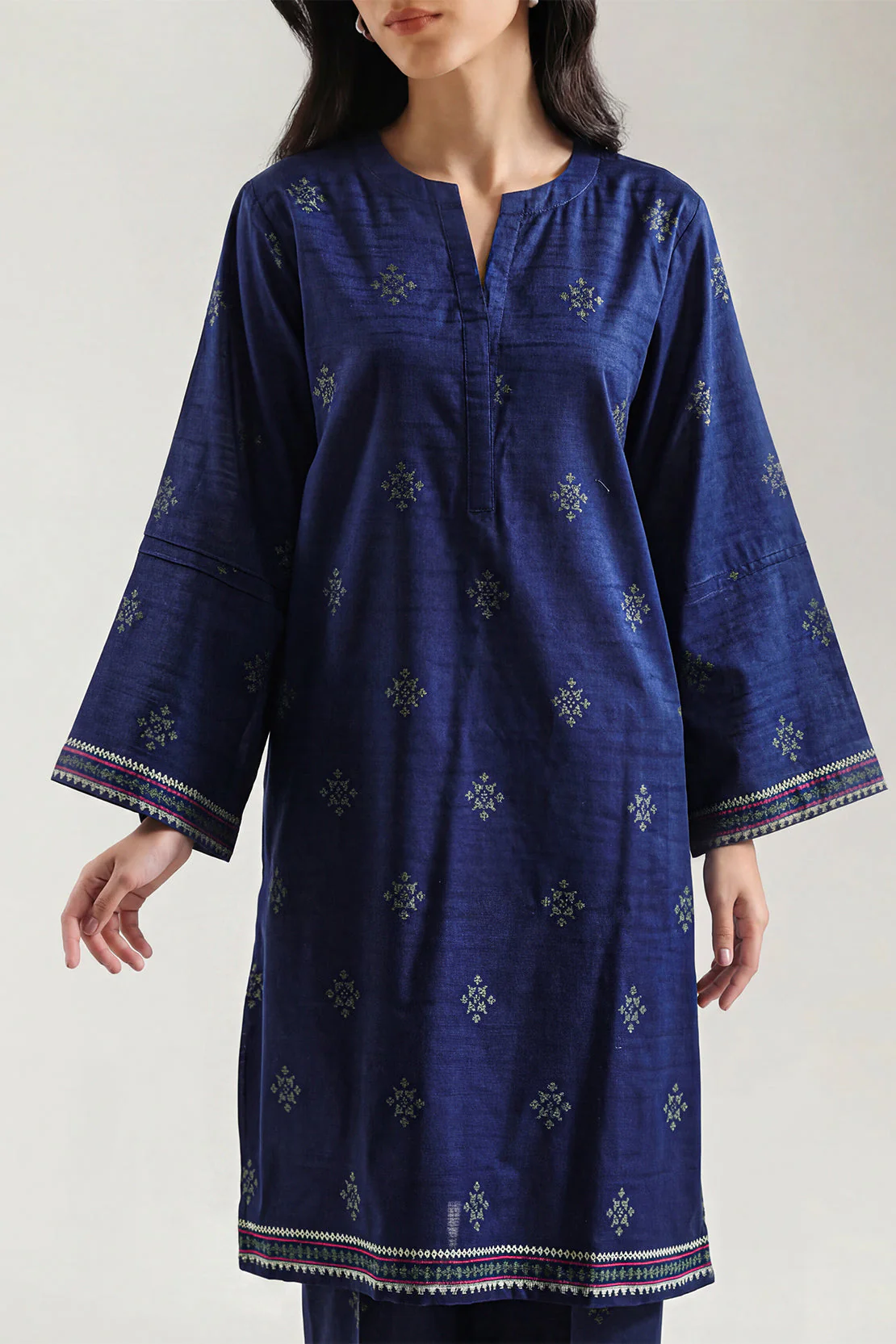 Cotton Jacquard Stitched 2 Piece (Shirt/Trouser) - Image 3