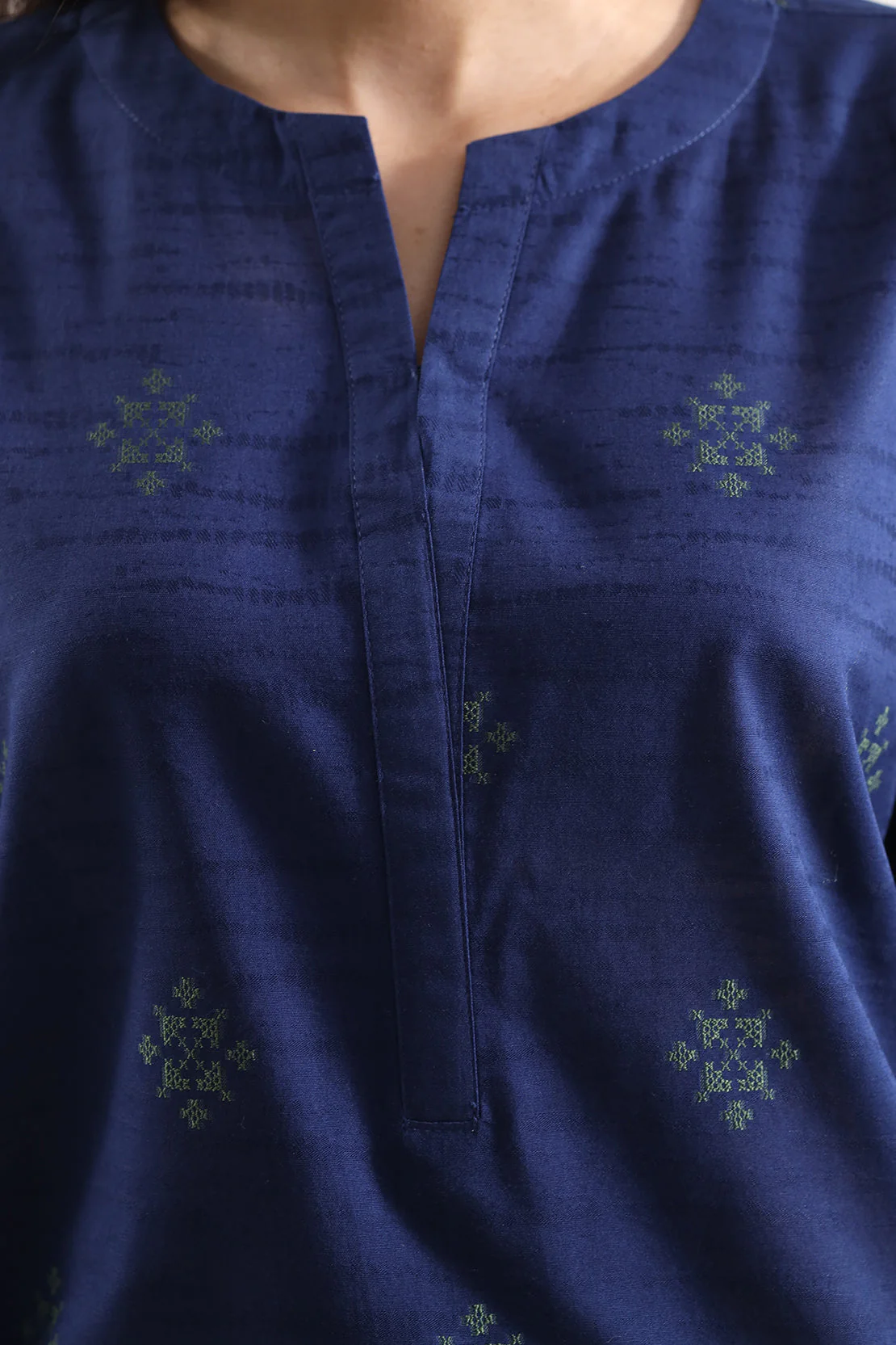 Cotton Jacquard Stitched 2 Piece (Shirt/Trouser) - Image 5