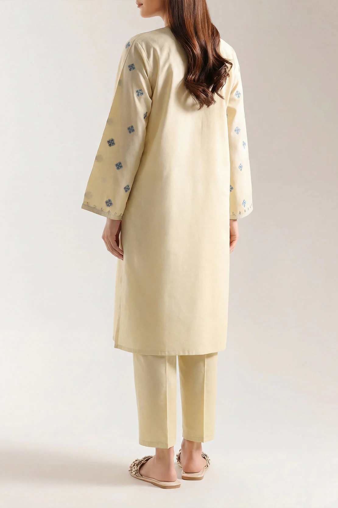 Cotton Jacquard Stitched 2 Piece (Shirt/Trouser) - Image 3