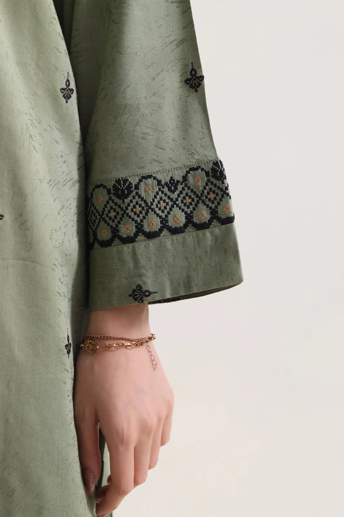 Cotton Jacquard Stitched 2 Piece (Shirt/Trouser) - Image 5
