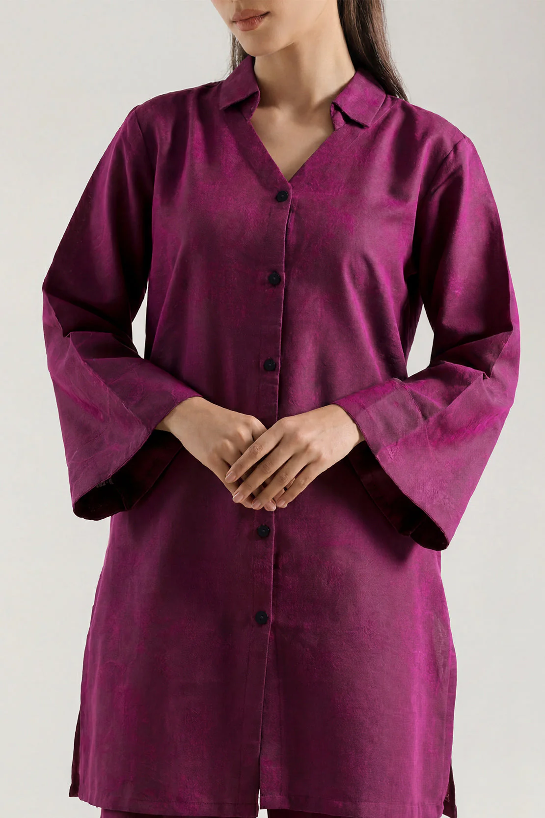 Cotton Jacquard Stitched 2 Piece (Shirt/Trouser) - Image 2