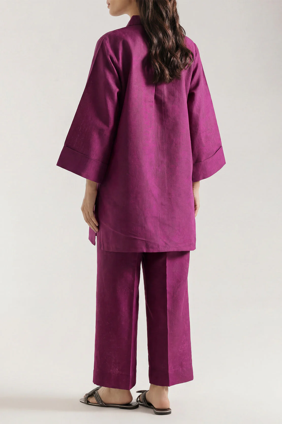 Cotton Jacquard Stitched 2 Piece (Shirt/Trouser) - Image 3
