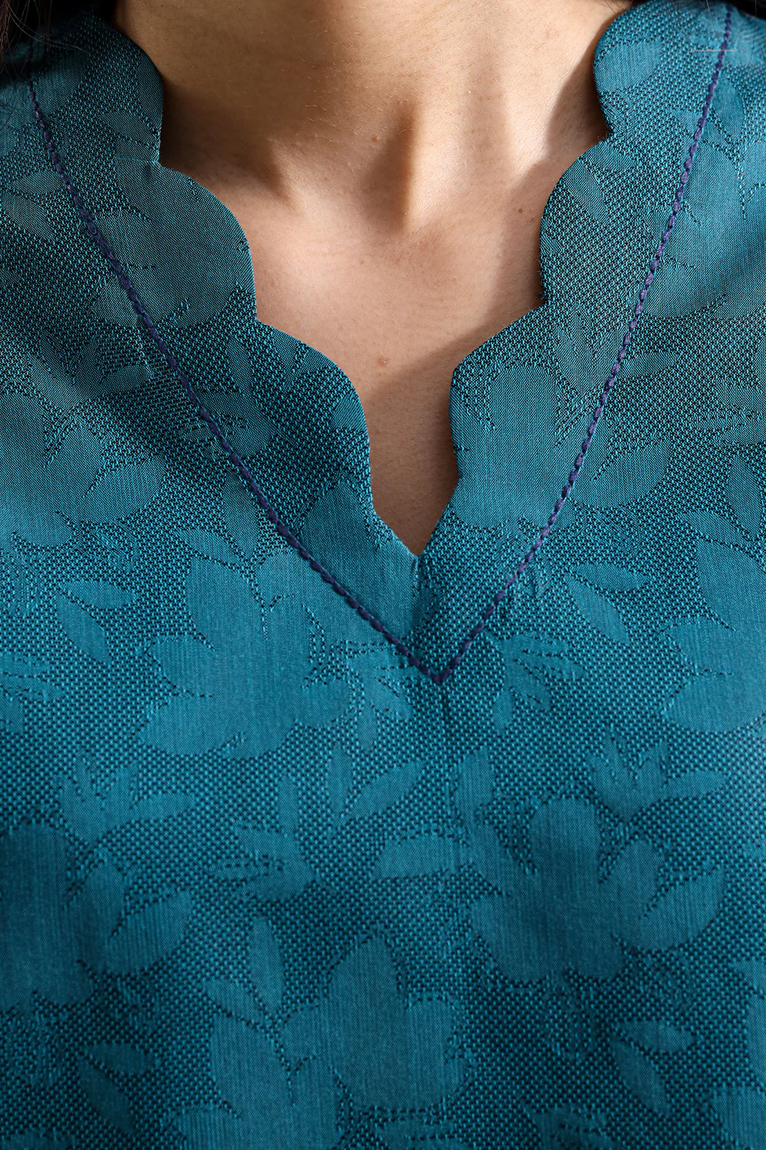 Cotton Jacquard Stitched 2 Piece (Shirt/Trouser) - Image 5
