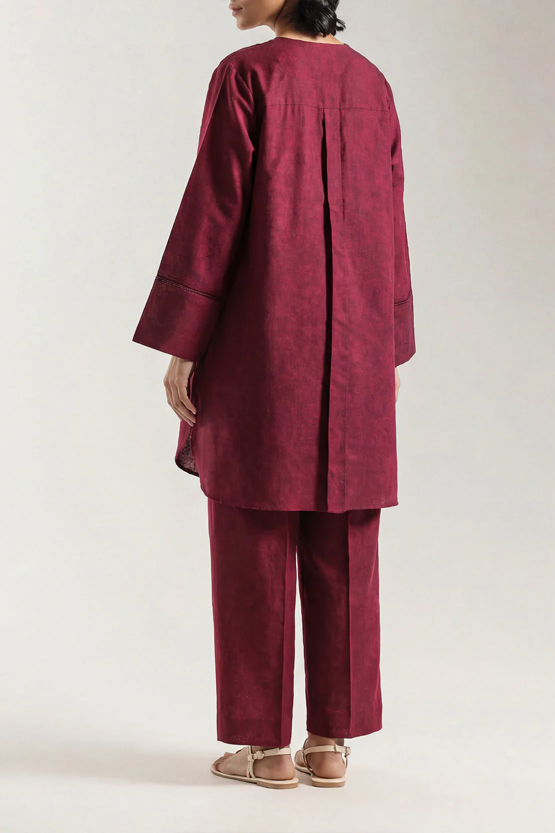 Cotton Jacquard Stitched 2 Piece (Shirt/Trouser) - Image 4