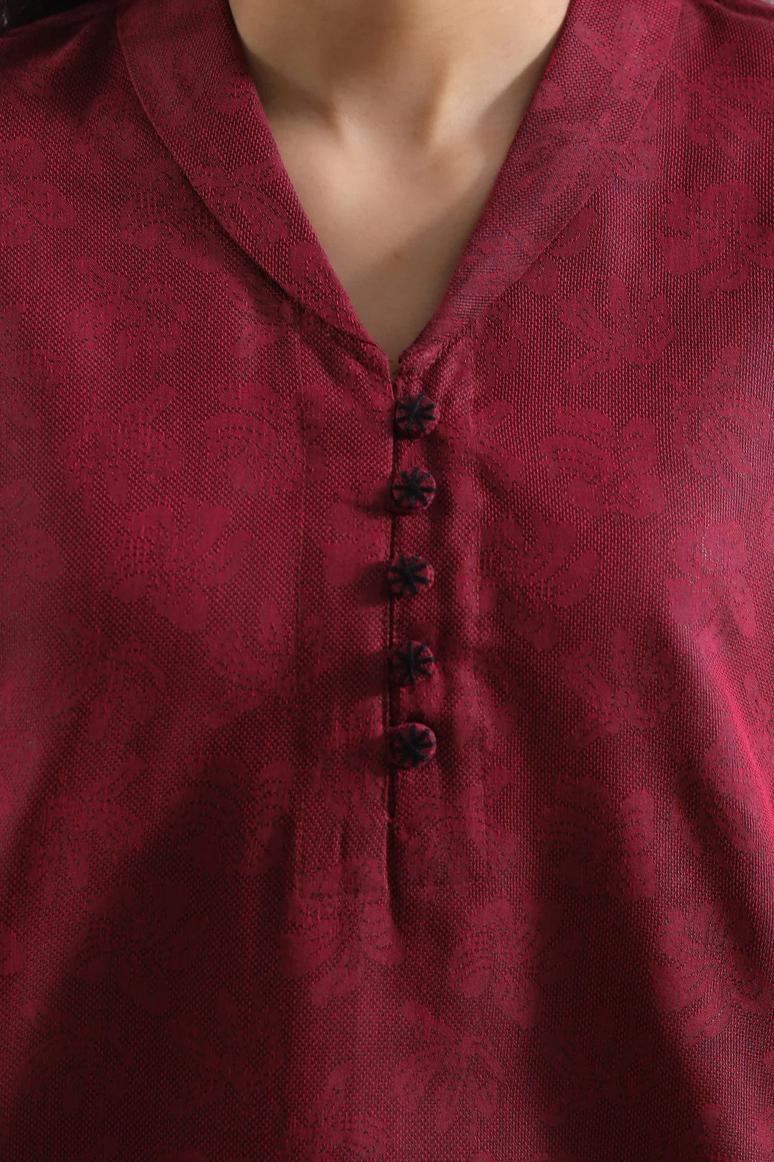 Cotton Jacquard Stitched 2 Piece (Shirt/Trouser) - Image 5