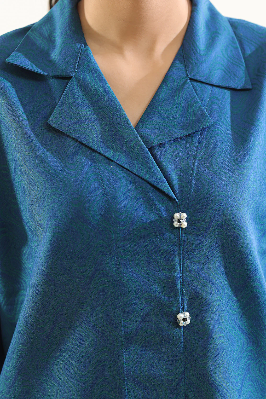 Cotton Jacquard Stitched 2 Piece (Shirt/Trouser) - Image 3