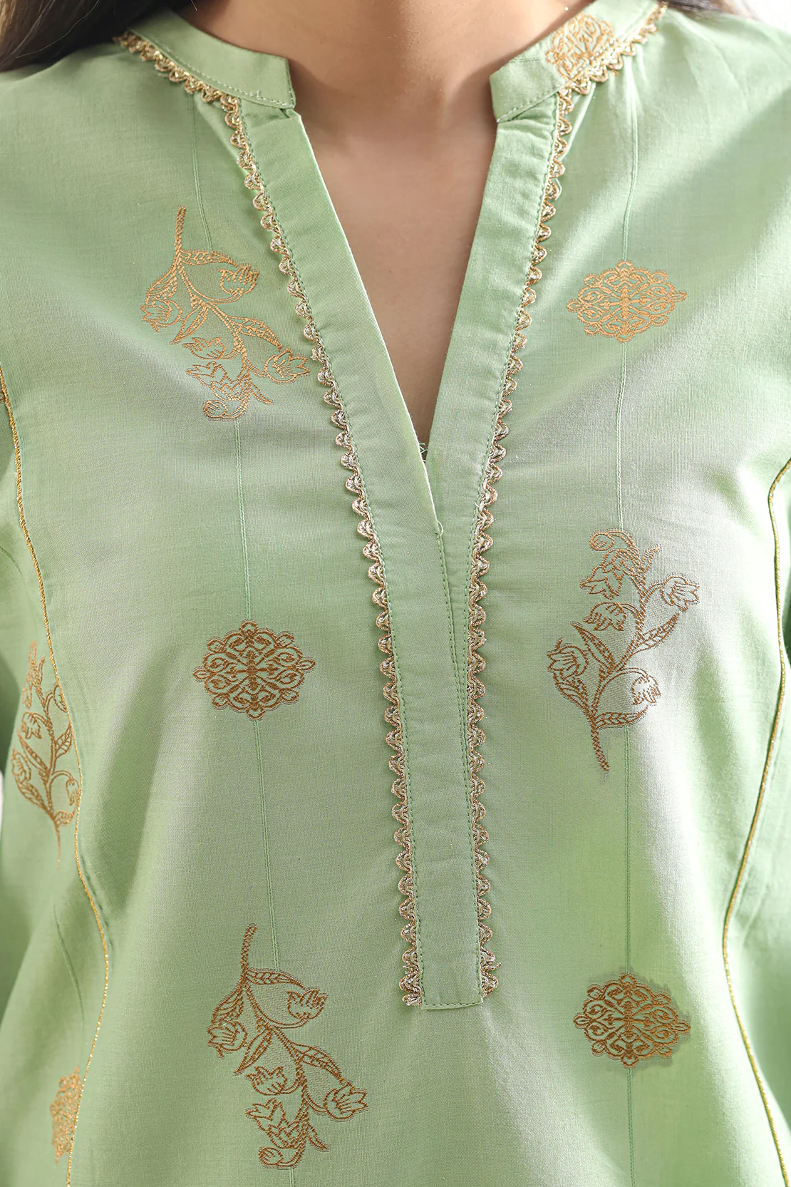 Cotton Jacquard Stitched 2 Piece (Shirt/Trouser) - Image 4