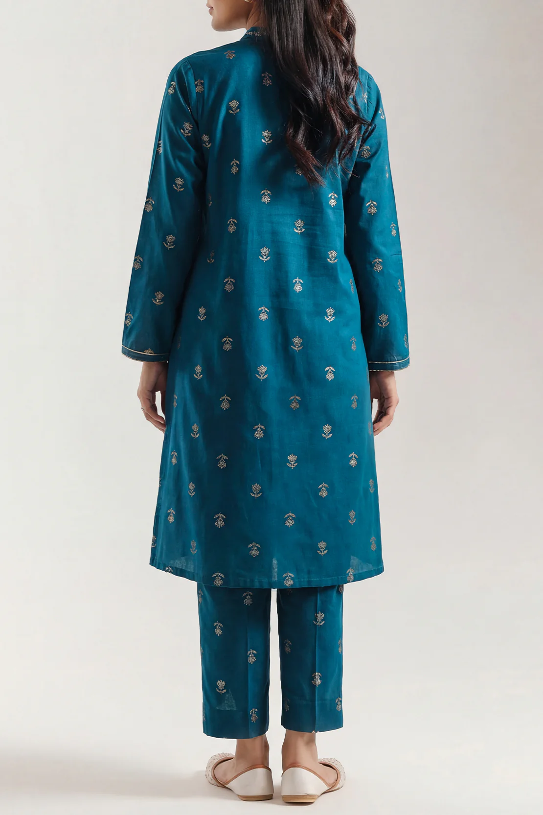 Cotton Jacquard Stitched 2 Piece (Shirt/Trouser) - Image 4