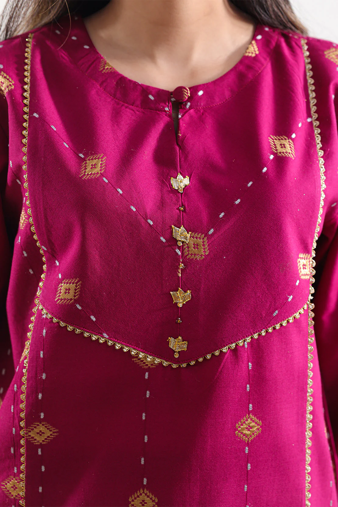 Cotton Jacquard Stitched 2 Piece (Shirt/Trouser) - Image 5