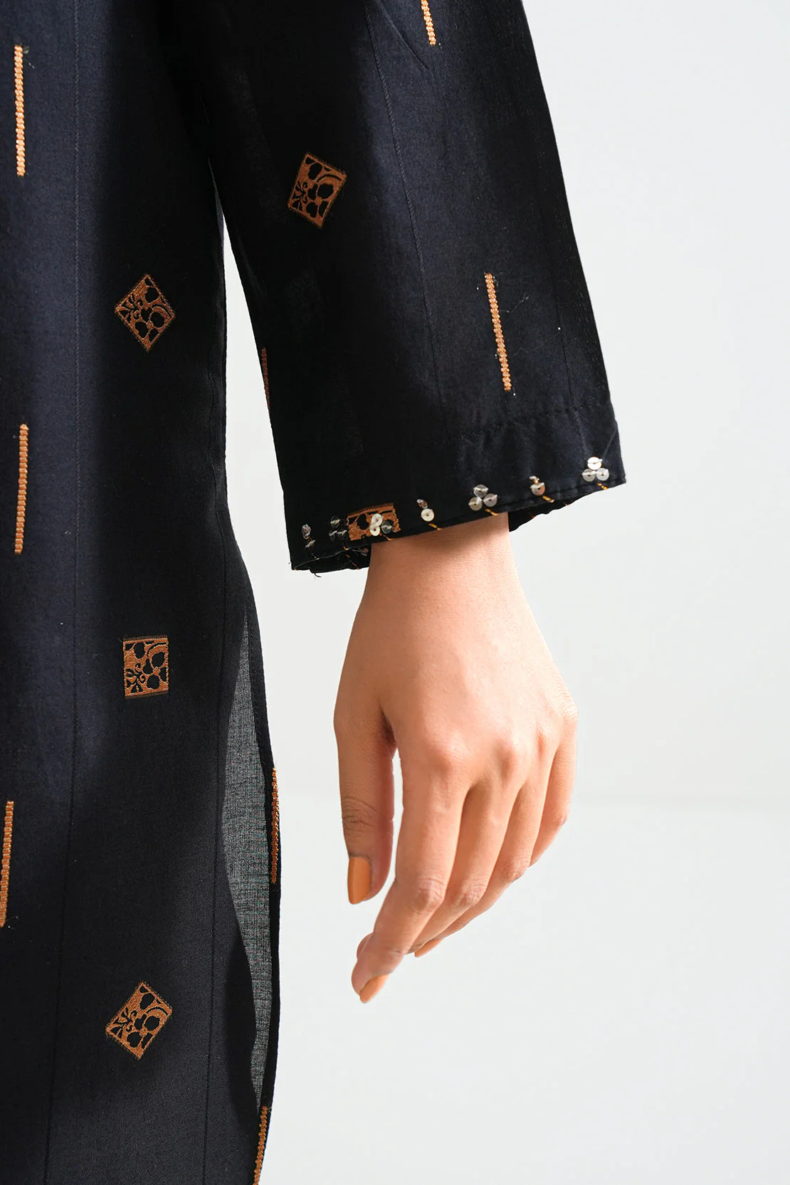 Cotton Jacquard Stitched 2 Piece (Shirt/Trouser) - Image 5