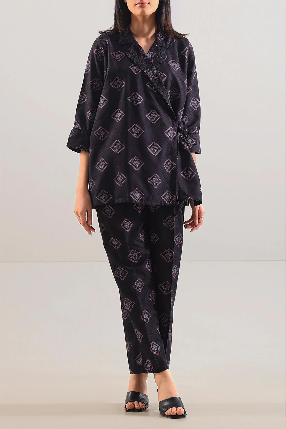 Cotton Jacquard Stitched 2 Piece (Shirt/Trouser) - Image 5