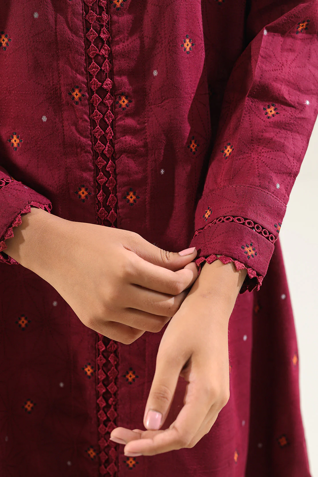 Cotton Jacquard Stitched 2 Piece (Shirt/Trouser) - Image 6