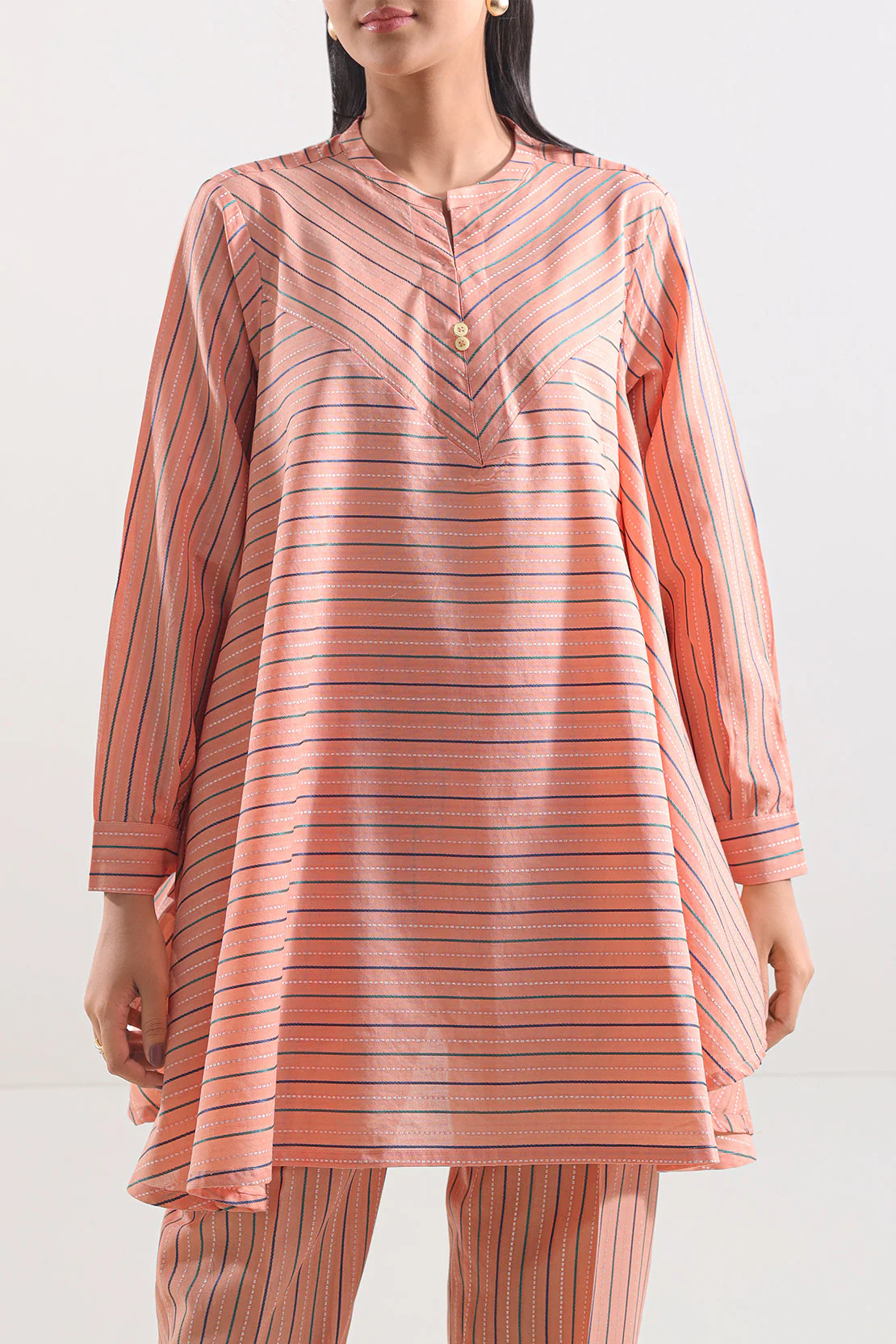Cotton Jacquard Stitched 2 Piece (Shirt/Trouser) - Image 5