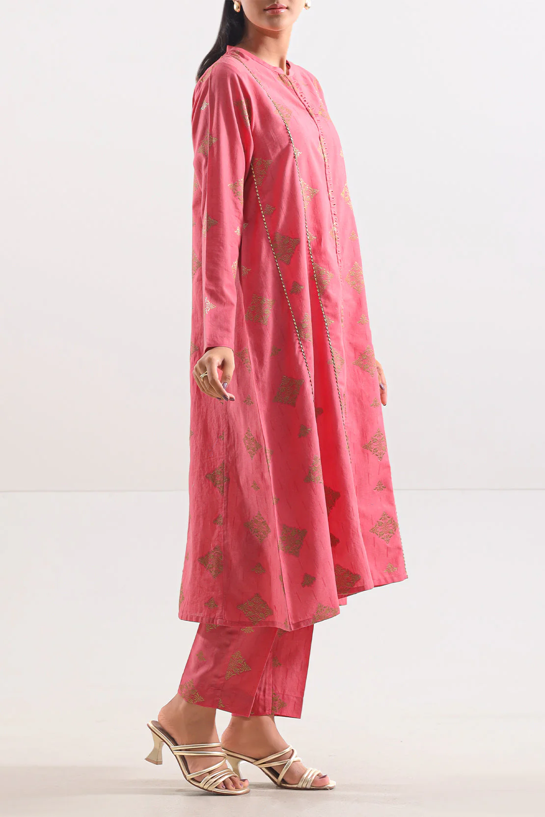 Cotton Jacquard Stitched 2 Piece (Shirt/Trouser) - Image 3