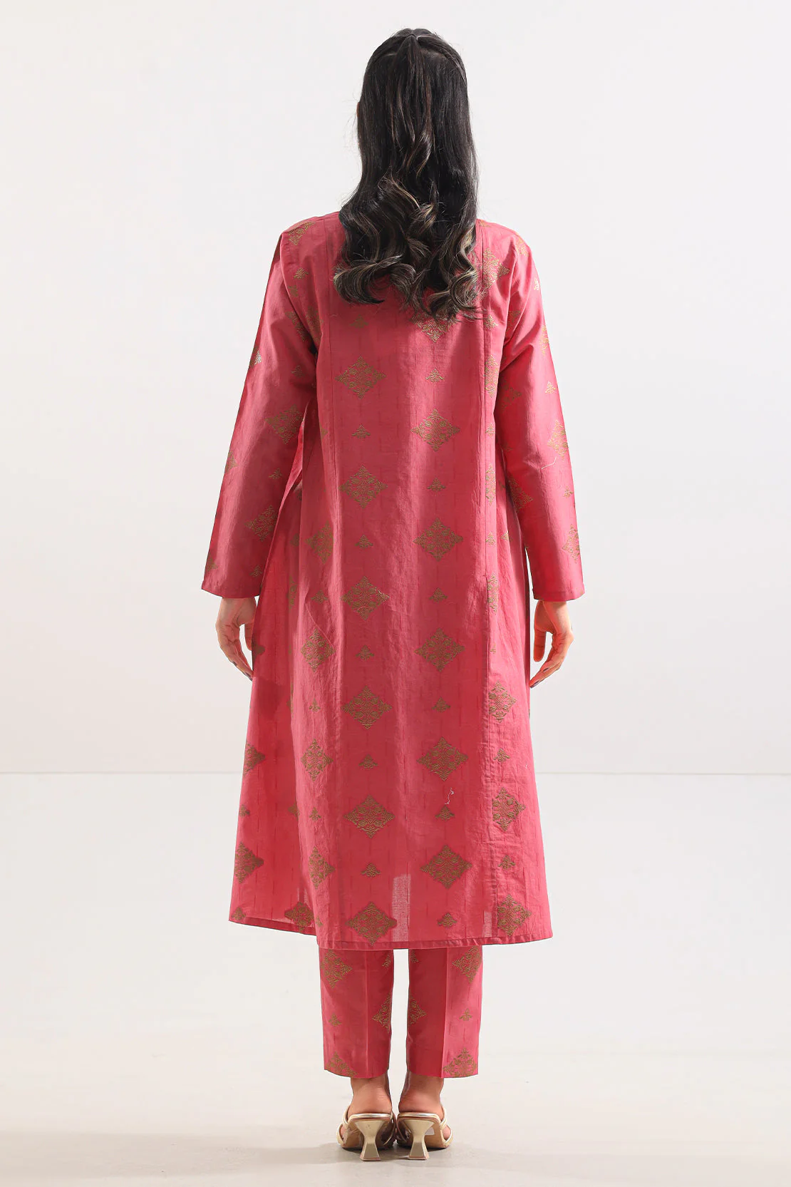 Cotton Jacquard Stitched 2 Piece (Shirt/Trouser) - Image 4