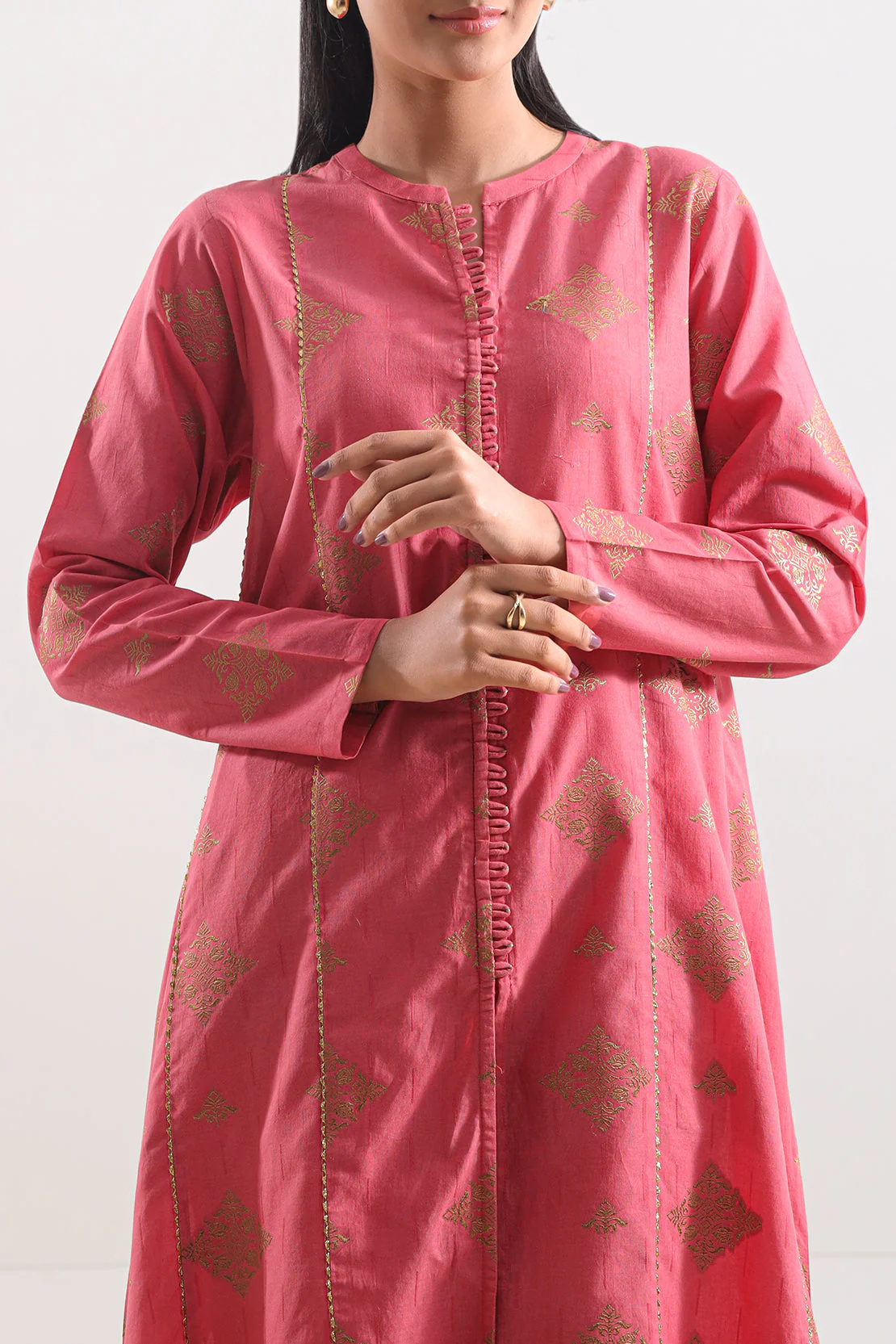 Cotton Jacquard Stitched 2 Piece (Shirt/Trouser) - Image 5