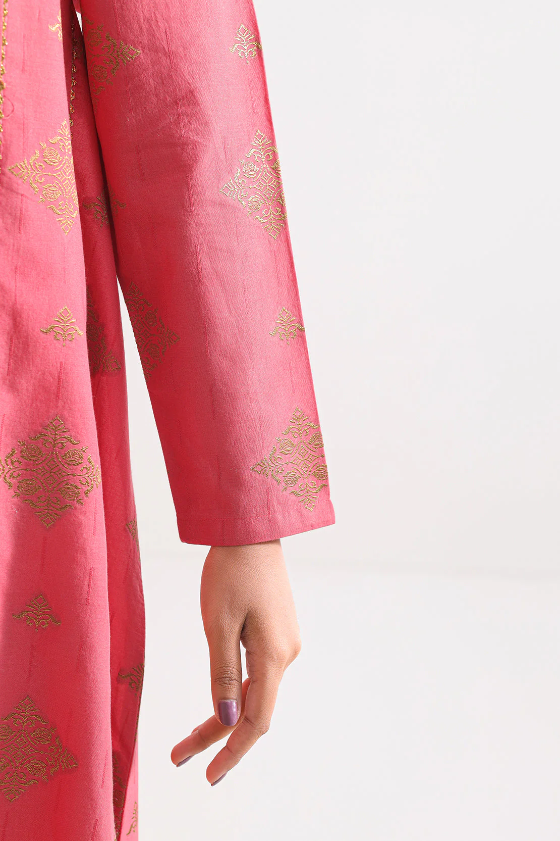 Cotton Jacquard Stitched 2 Piece (Shirt/Trouser) - Image 7