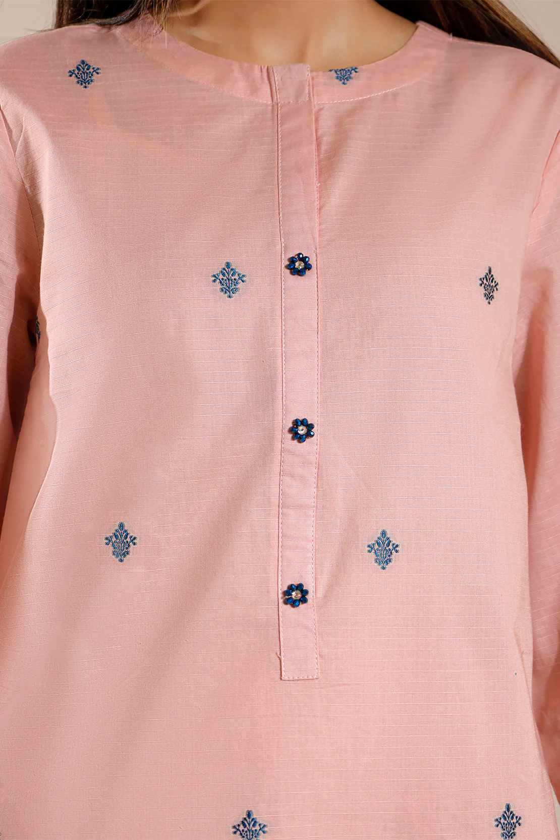 Cotton Jacquard Stitched 2 Piece (Shirt/Trouser) - Image 4