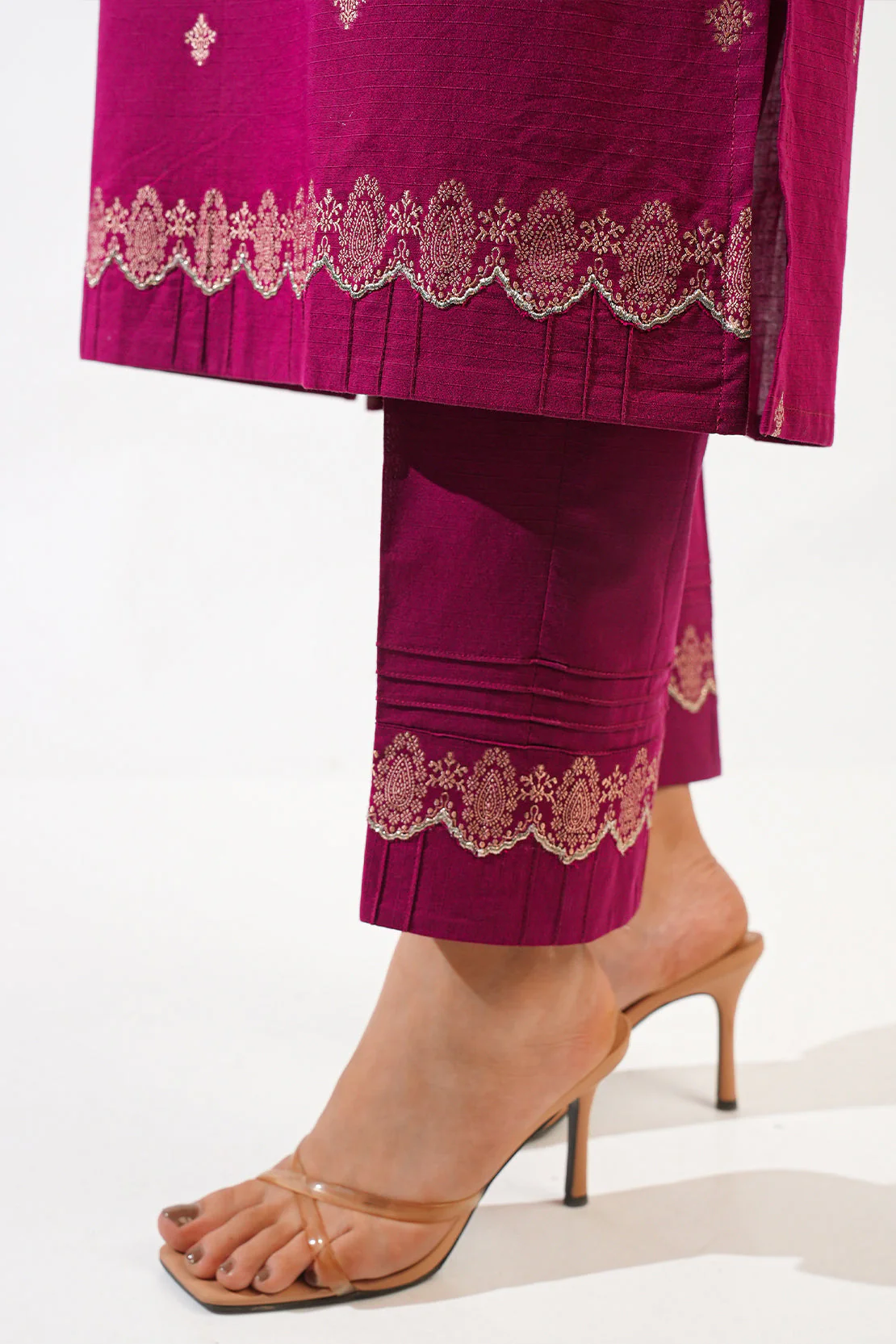 Cotton Jacquard Stitched 2 Piece (Shirt/Trouser) - Image 6
