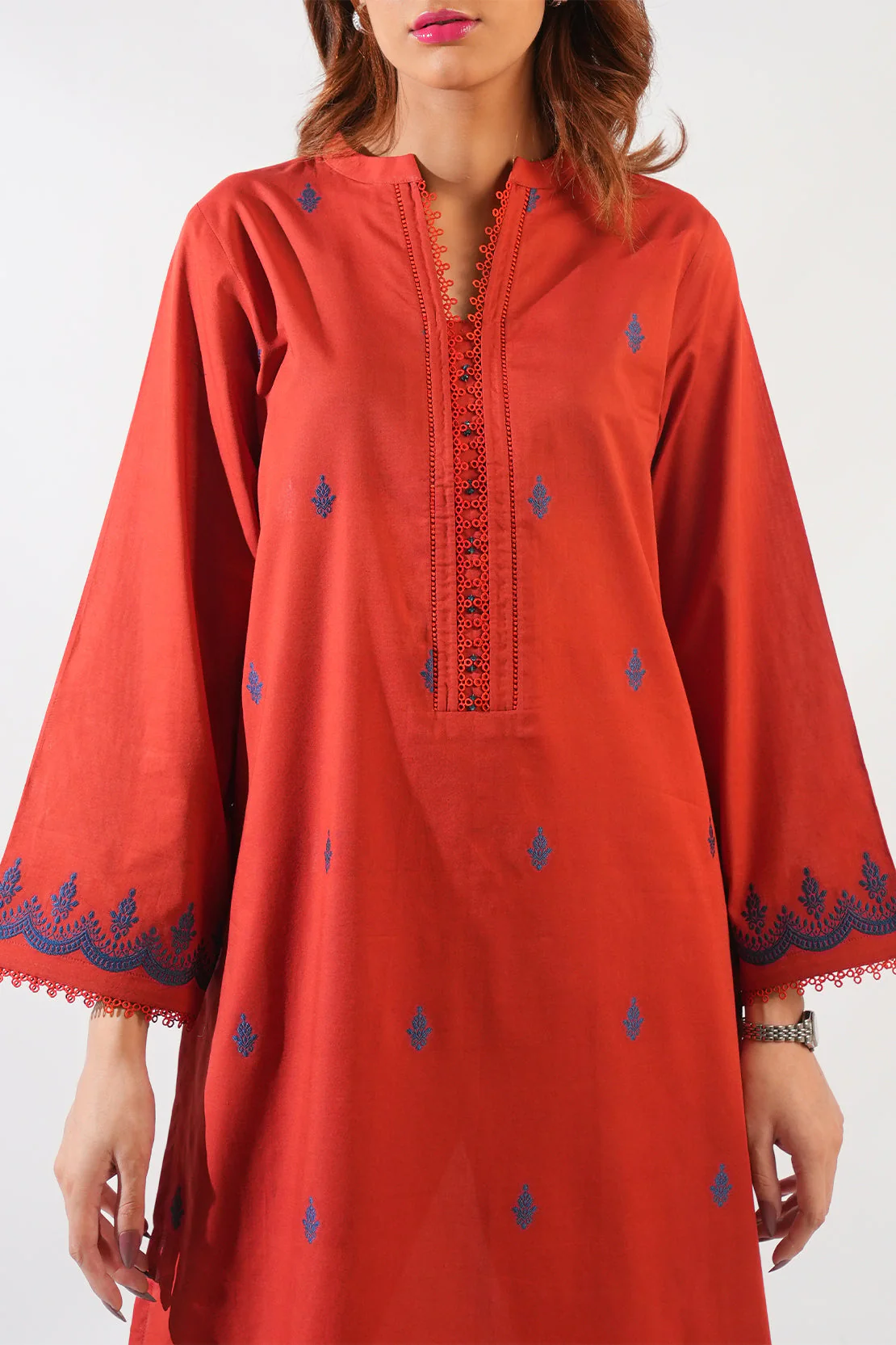 Cotton Jacquard Stitched 2 Piece (Shirt/Trouser) - Image 3