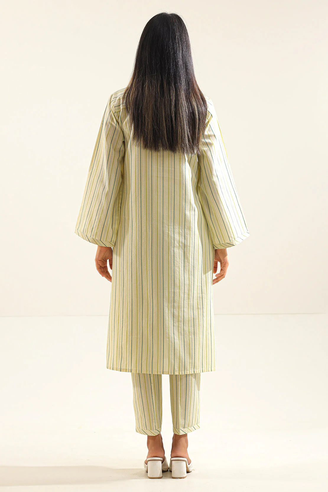 Cotton Jacquard Stitched 2 Piece (Shirt/Trouser) - Image 3