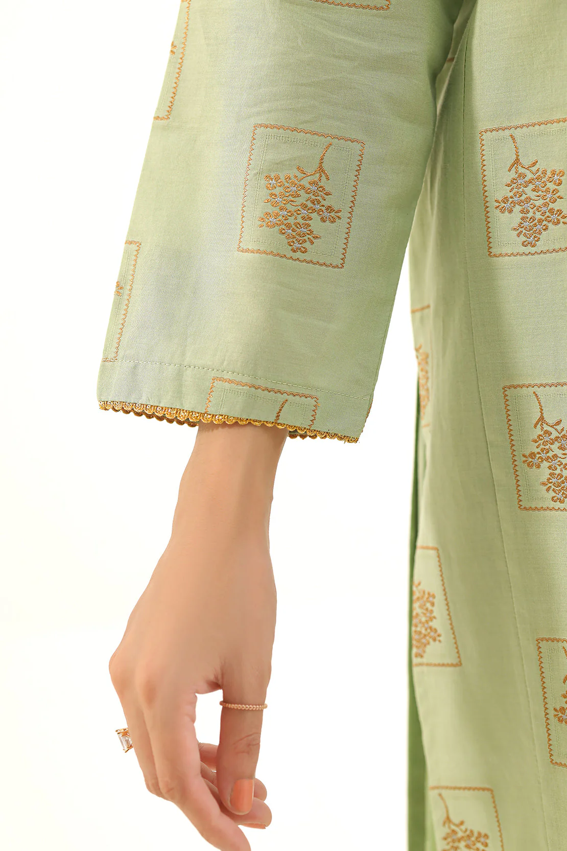 Cotton Jacquard Stitched 2 Piece (Shirt/Trouser) - Image 6
