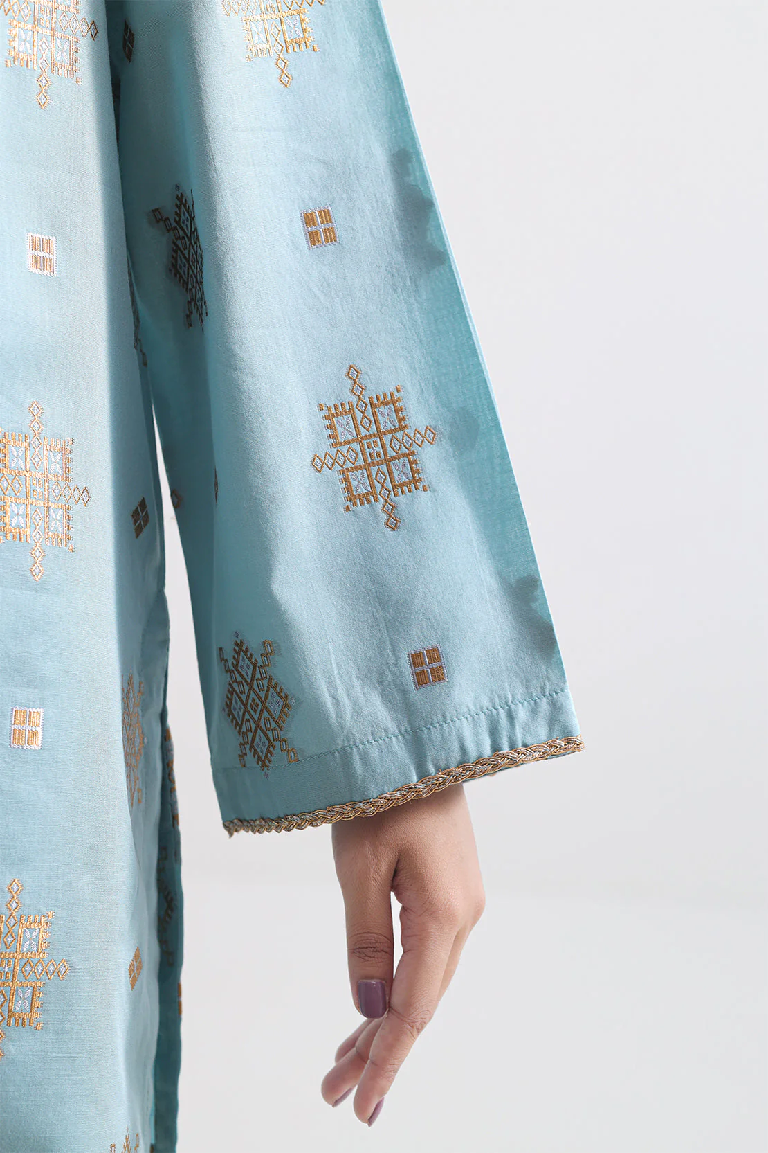 Cotton Jacquard Stitched 2 Piece (Shirt/Trouser) - Image 6
