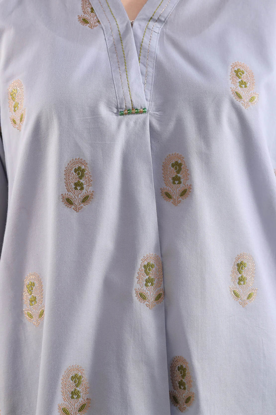 Cotton Jacquard Stitched 2 Piece (Shirt/Trouser) - Image 5