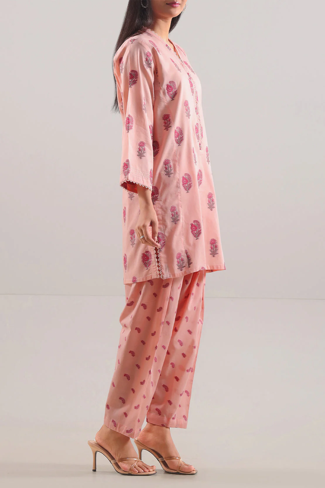 Cotton Jacquard Stitched 2 Piece (Shirt/Trouser) - Image 4
