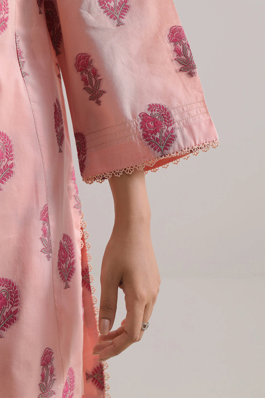 Cotton Jacquard Stitched 2 Piece (Shirt/Trouser) - Image 6