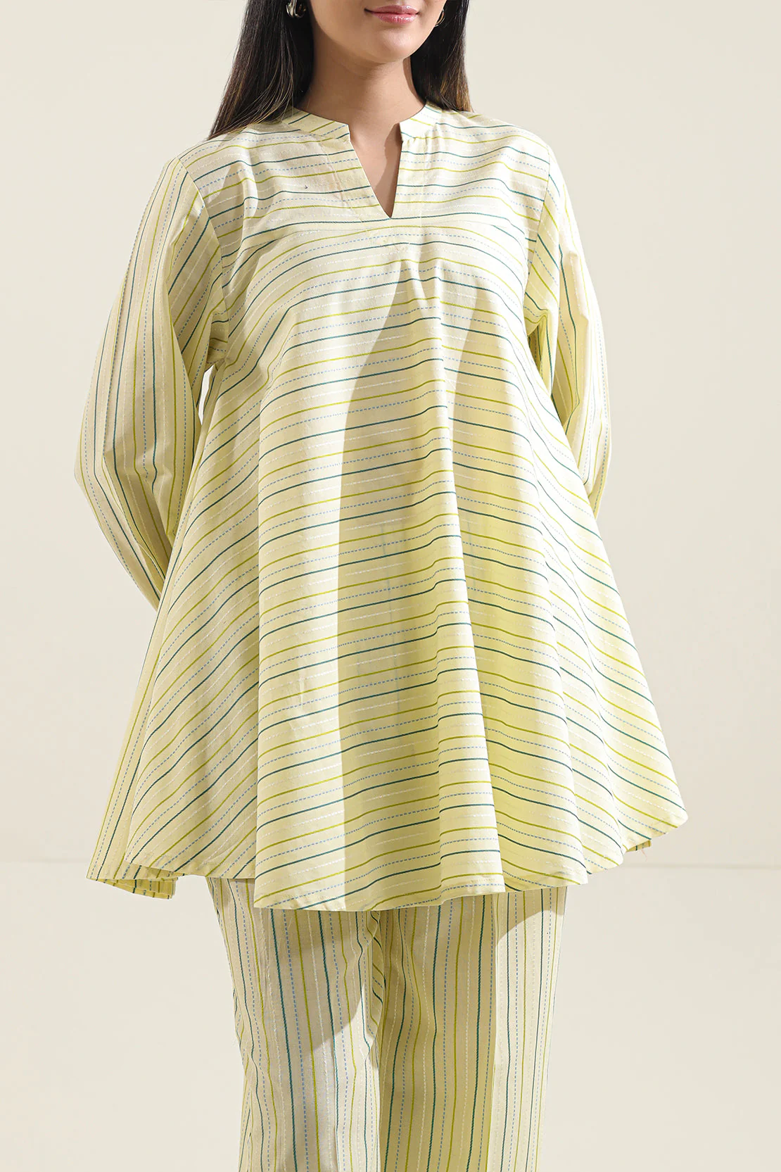 Cotton Jacquard Stitched 2 Piece (Shirt/Trouser) - Image 4