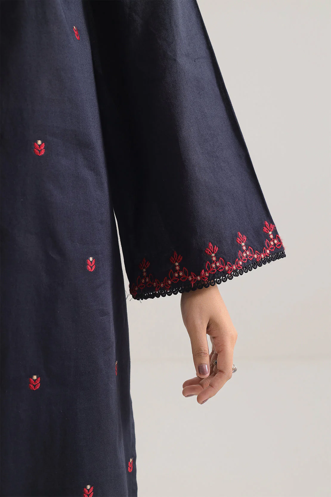 Cotton Jacquard Stitched 2 Piece (Shirt/Trouser) - Image 5