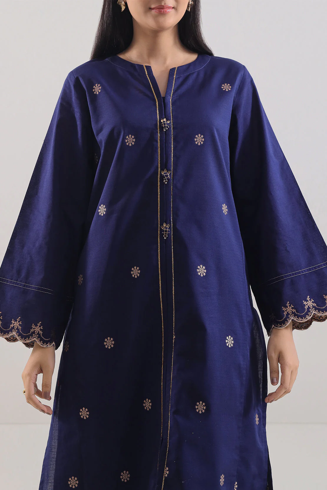 Cotton Jacquard Stitched 2 Piece (Shirt/Trouser) - Image 2