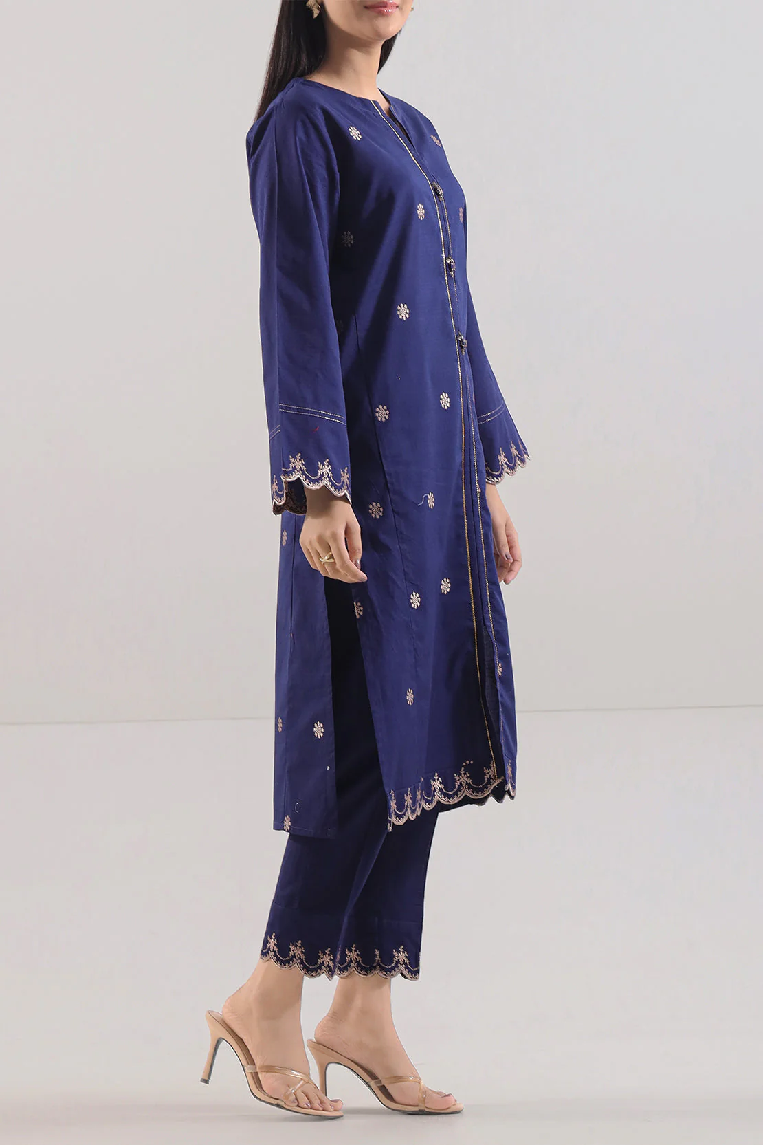 Cotton Jacquard Stitched 2 Piece (Shirt/Trouser) - Image 3