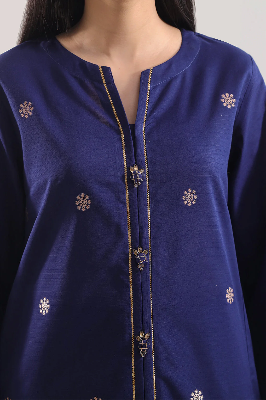 Cotton Jacquard Stitched 2 Piece (Shirt/Trouser) - Image 4