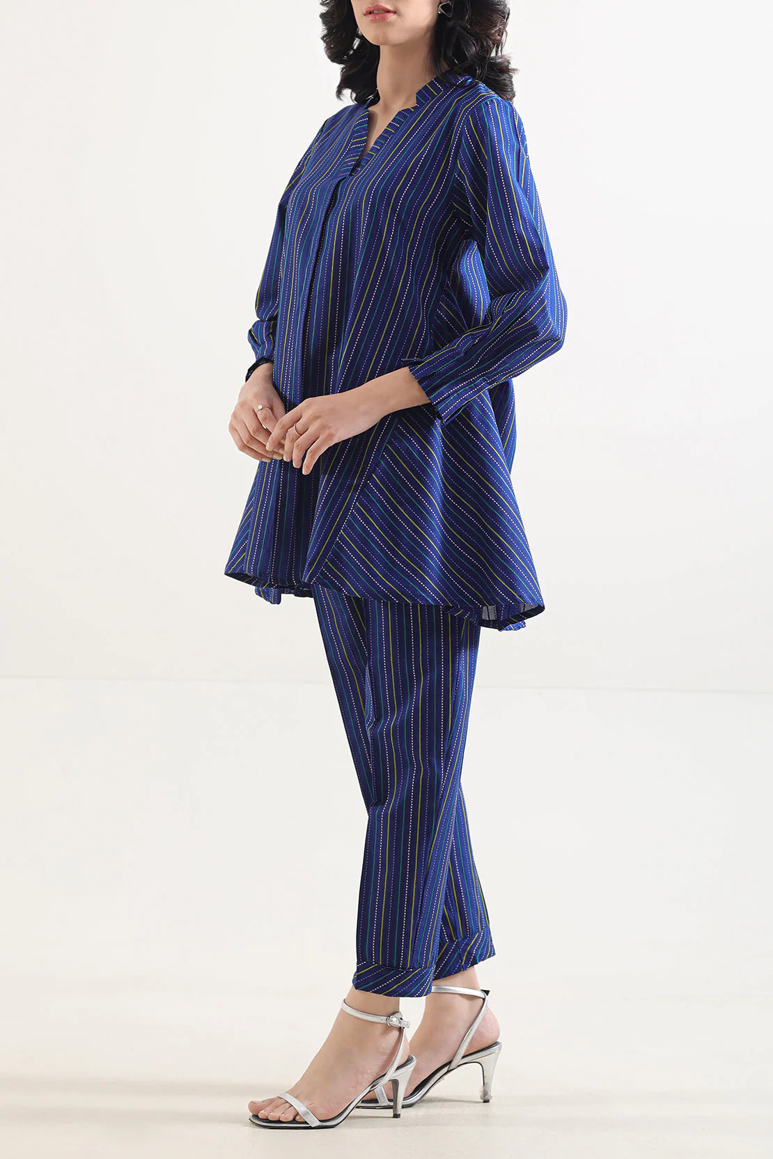 Cotton Jacquard Stitched 2 Piece (Shirt/Trouser) - Image 2