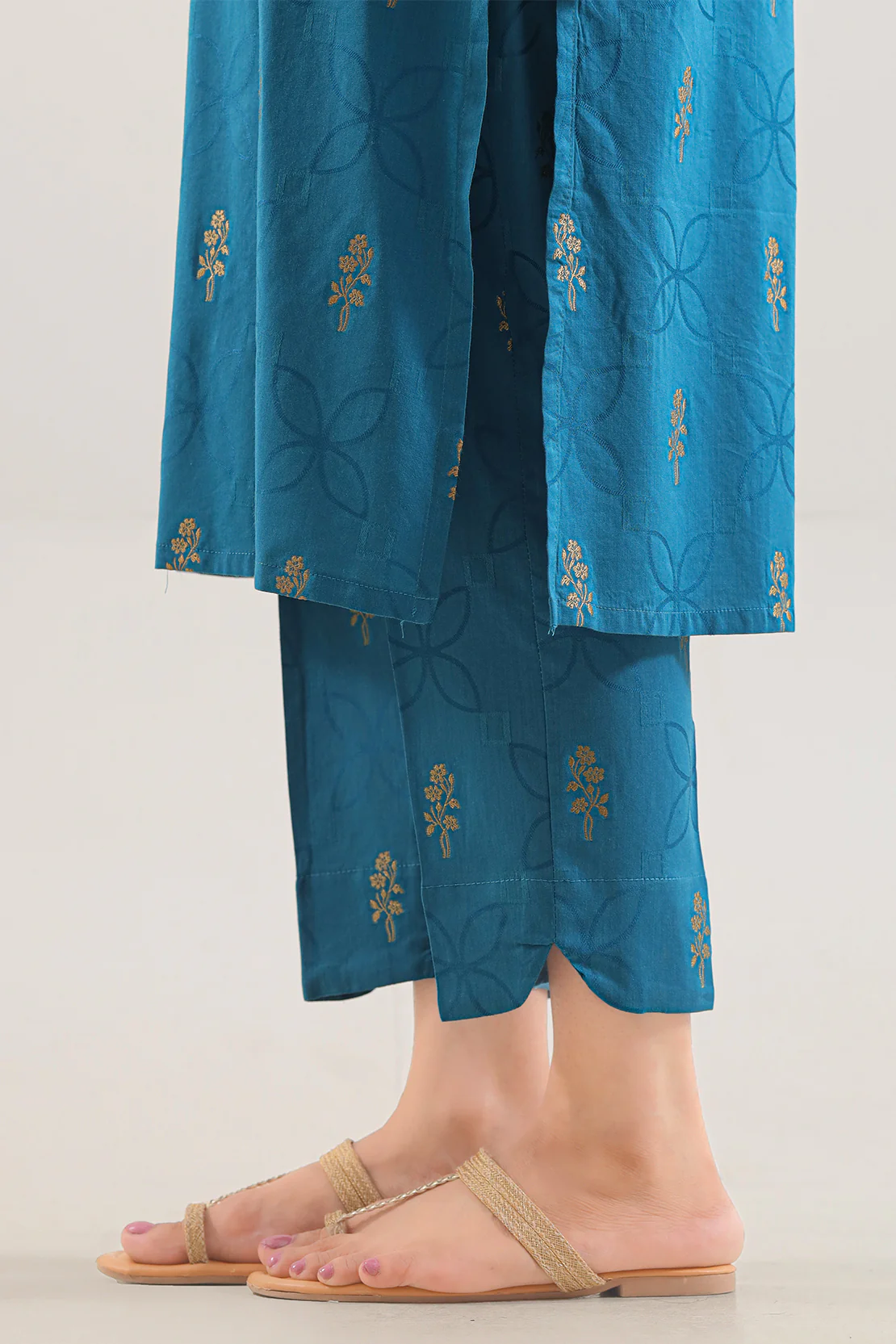 Cotton Jacquard Stitched 2 Piece (Shirt/Trouser) - Image 6