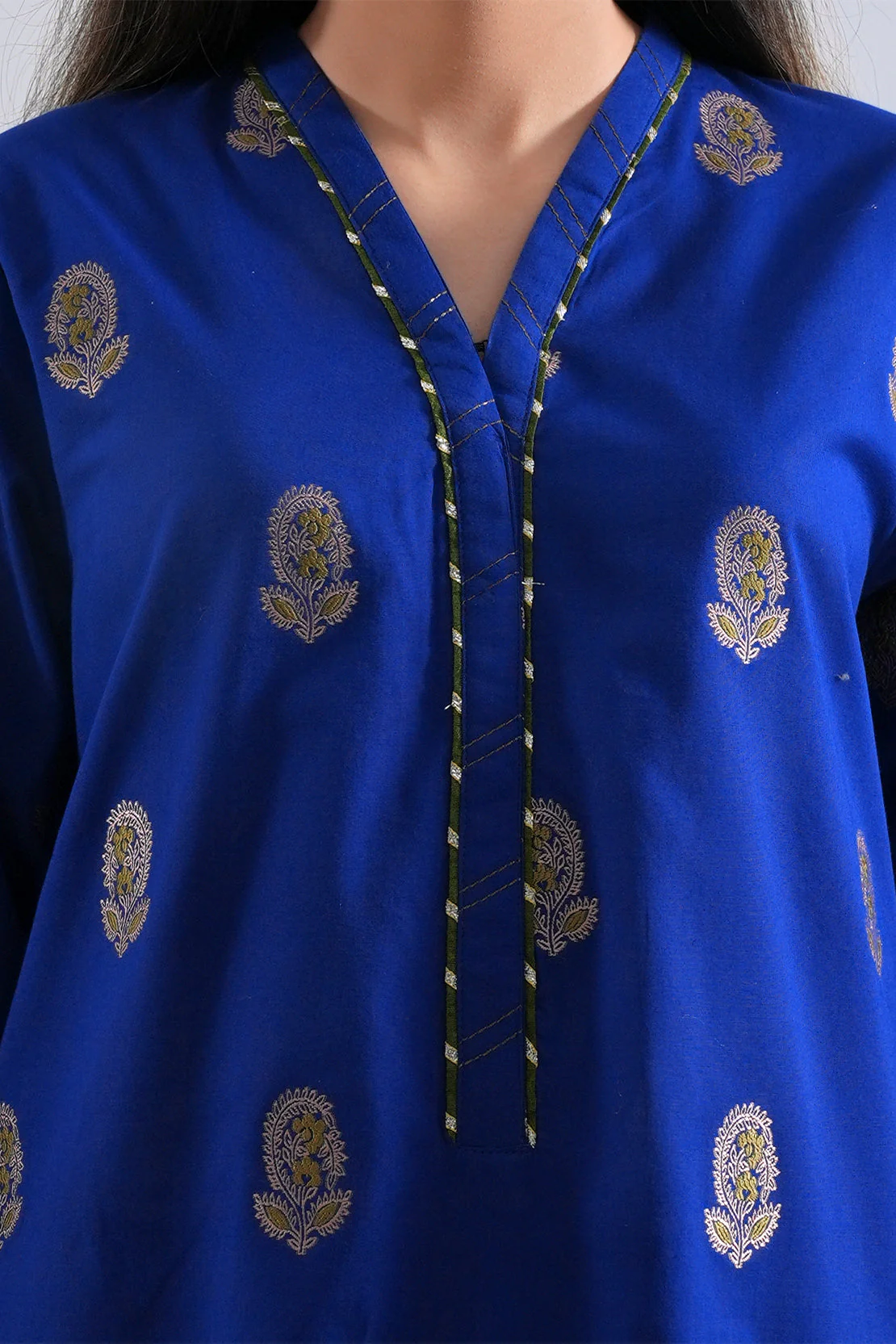 Cotton Jacquard Stitched 2 Piece (Shirt/Trouser) - Image 4