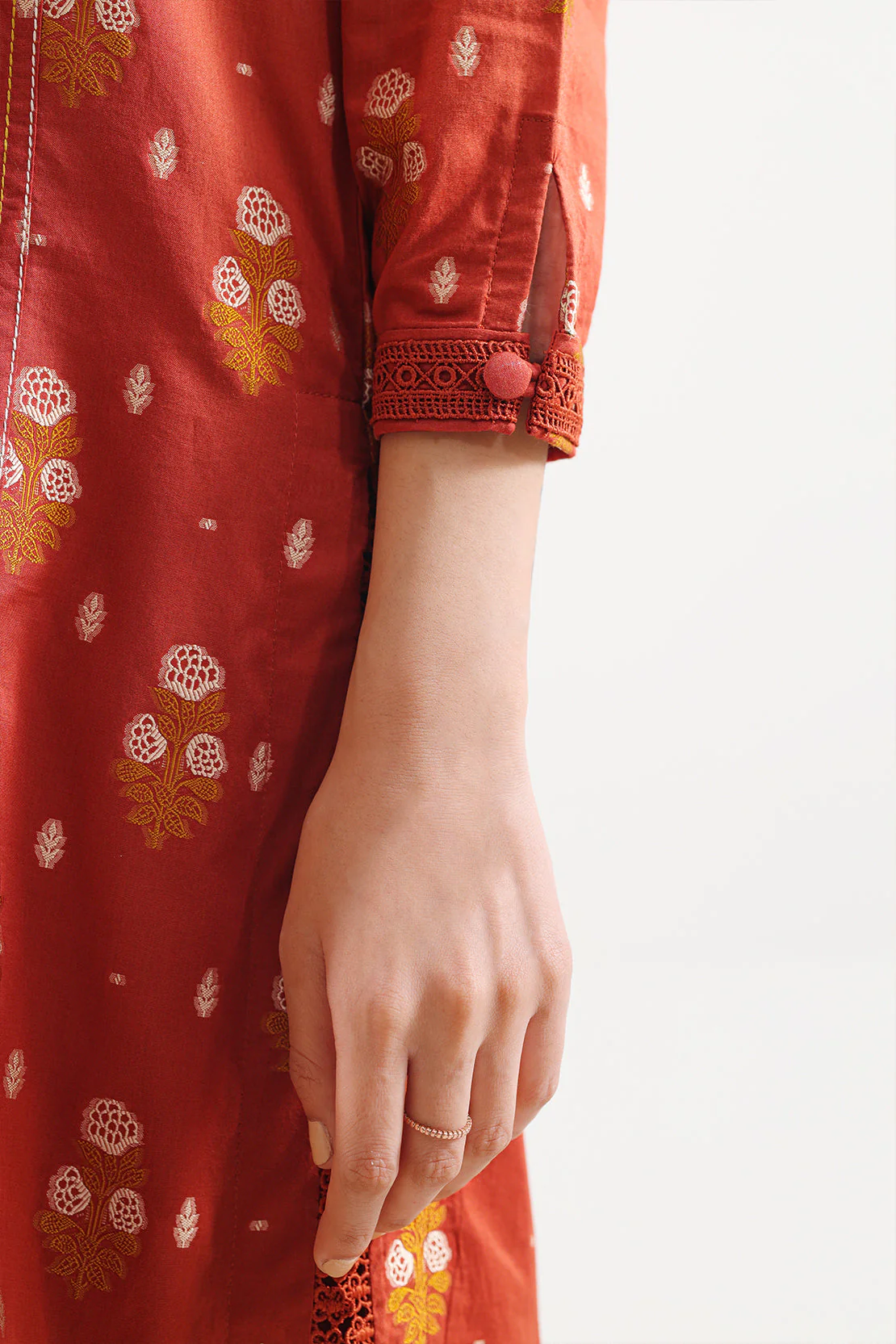 Cotton Jacquard Stitched 2 Piece (Shirt/Trouser) - Image 4