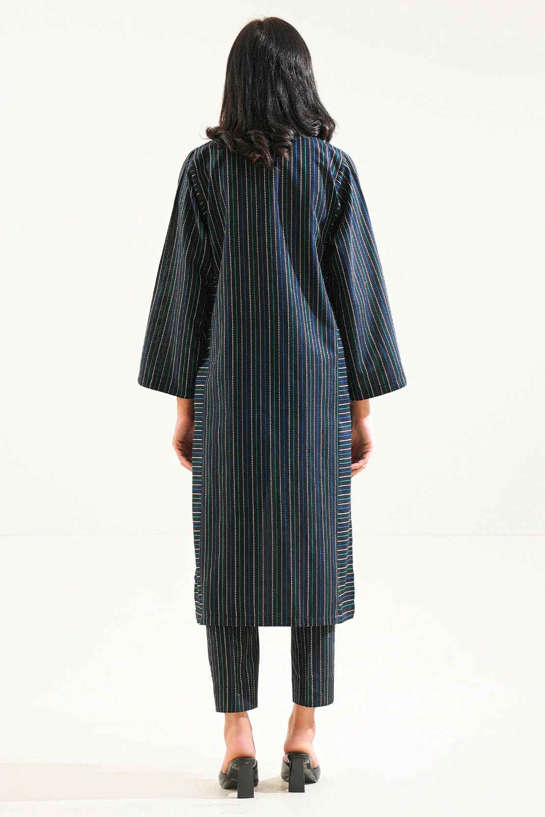 Cotton Jacquard Stitched 2 Piece (Shirt/Trouser) - Image 3