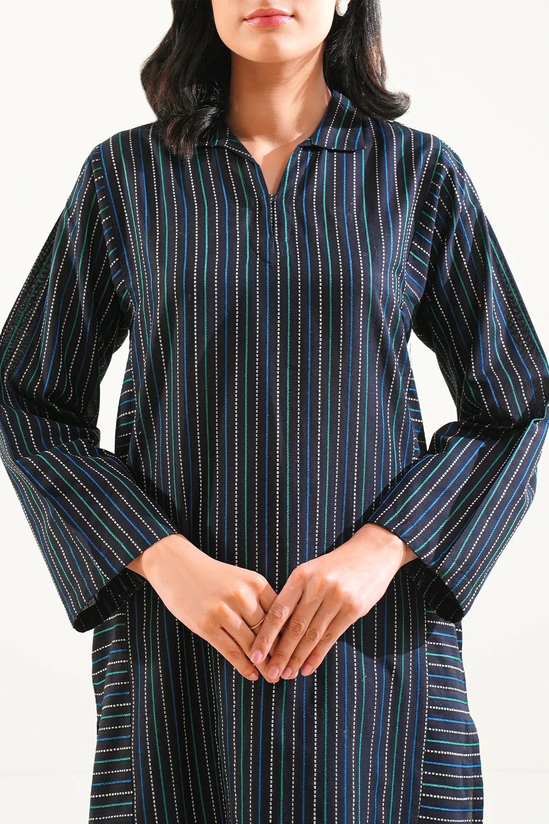 Cotton Jacquard Stitched 2 Piece (Shirt/Trouser) - Image 5