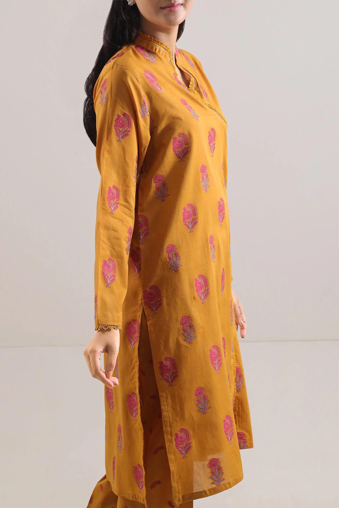 Cotton Jacquard Stitched 2 Piece (Shirt/Trouser) - Image 3