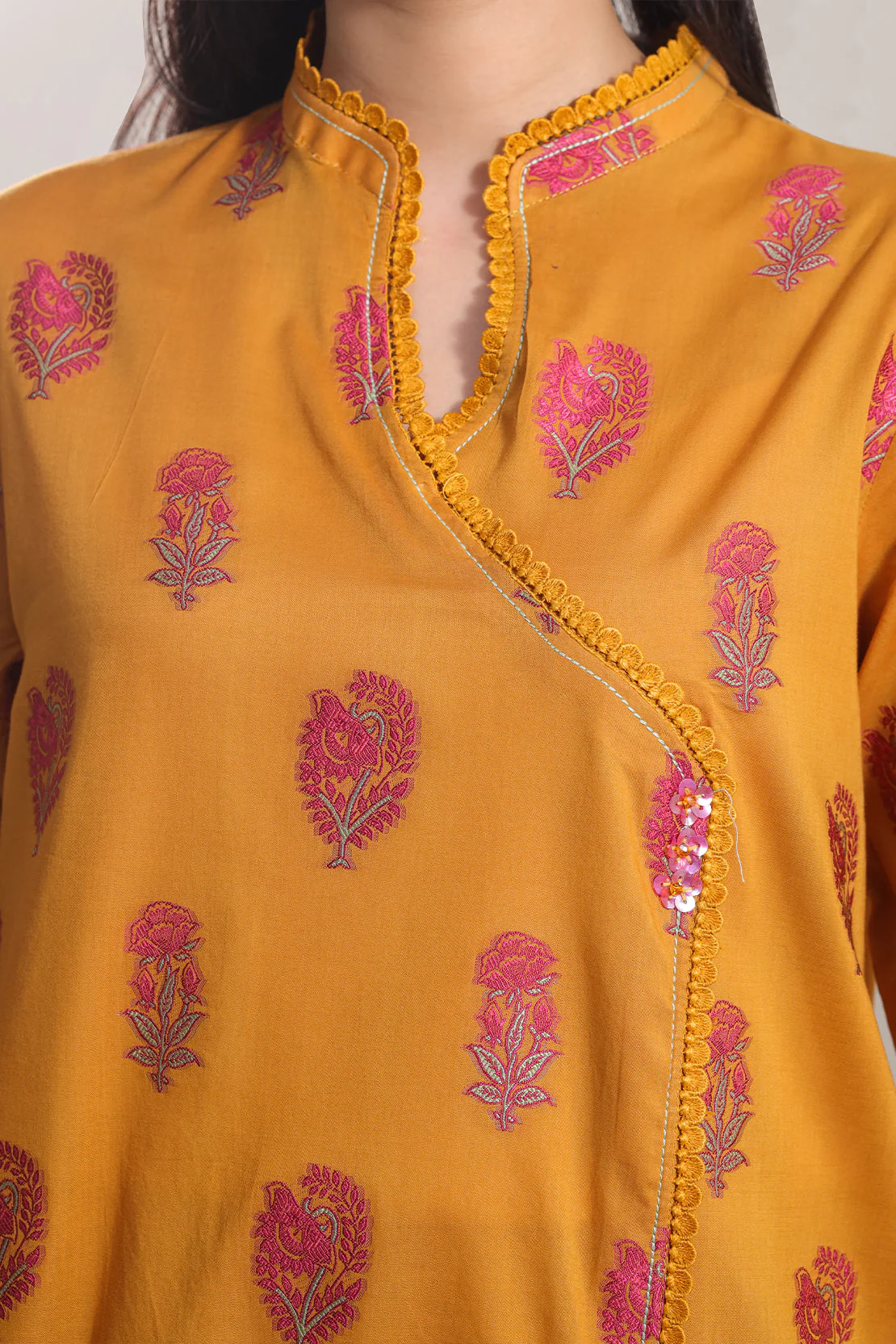 Cotton Jacquard Stitched 2 Piece (Shirt/Trouser) - Image 4