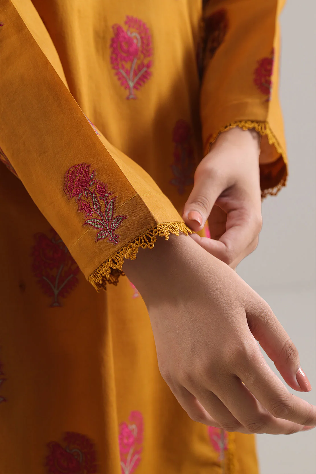 Cotton Jacquard Stitched 2 Piece (Shirt/Trouser) - Image 5