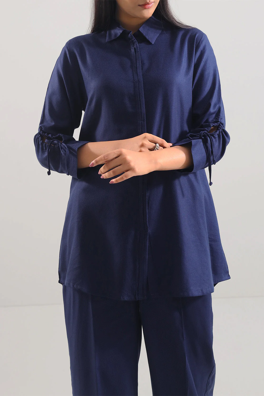 Cotton Jacquard Stitched 2 Piece (Shirt/Trouser) - Image 2