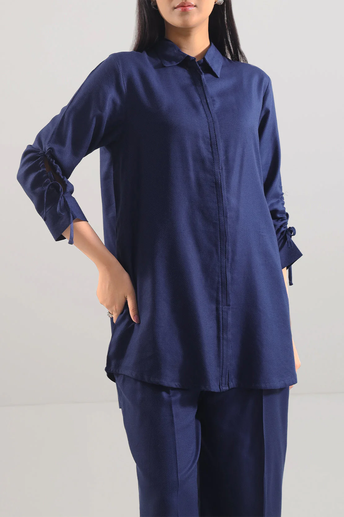 Cotton Jacquard Stitched 2 Piece (Shirt/Trouser) - Image 3